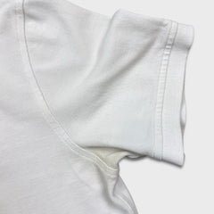 Burberry Brit Polo Shirt Mens Medium White Nova Check Tartan Cotton Preppy