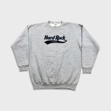 Vintage 90s Hard Rock Cafe Sweatshirt Mens XL Gray Salt Lake City USA Pullover