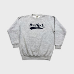 Vintage 90s Hard Rock Cafe Sweatshirt Mens XL Gray Salt Lake City USA Pullover