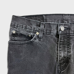 Levi's 511 Jeans Mens 30x30 Black Slim Fit Mid Rise Dark Wash Stretch Denim Pants