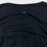 Lululemon T Shirt Mens Small Black Athletic Wide Training Lightweight Blank Tee