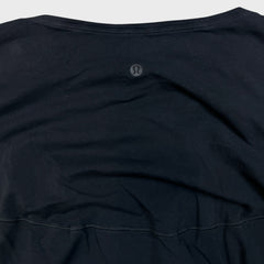 Lululemon T Shirt Mens Small Black Athletic Wide Training Lightweight Blank Tee