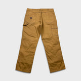 Dickies Pants Mens 40x32 Beige Double Knee Carpenter Hammer Loop Workwear Canvas