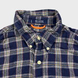 Vintage 90s Chaps Ralph Lauren Shirt Mens Medium Blue Plaid Flannel Button Up