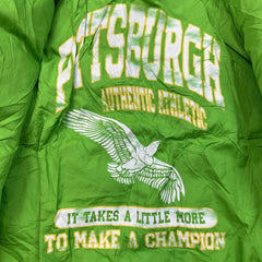 Vintage 90s Champion Jacket Mens Medium Green Pittsburgh Steelers NFL Football Japan Bomber