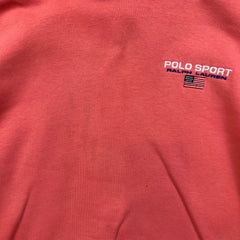 Polo Sport Ralph Lauren Hoodie Mens Medium Amalfi Red Hooded Sweater