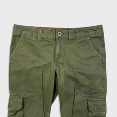 Dickies Pants Womens 32x31 Green Relaxed Faded Workwear Straight Leg Cargo