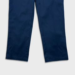 Dickies Pants Mens 38x32 Blue Loose Fit Workwear Baggy Casual Chino Trousers