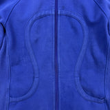 Lululemon Scuba Hoodie Womens Size 8 Blue Full Zip Sports Hooded Sweater