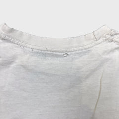 Vintage 90s Many Moods Of Homer Simpson T Shirt Mens White Large Distressed Cartoon Tee