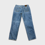 Vintage 90s Guess USA Jeans Mens 36x29 Blue Taper Leg Baggy Light Wash Denim Pants