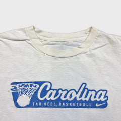 Vintage 90s Nike Carolina Tar Heel University Shirt Mens 2XL White NCAA Long Sleeve