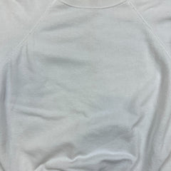Vintage 90s Blank Sweatshirt Womens 3XL White Raglan USA Hanes Her Way