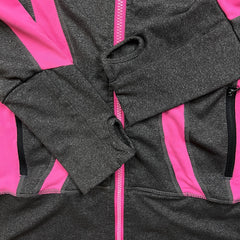 Lululemon In Stride Jacket Womens Size 10 Gray Full Zip Thumbholes