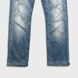 Levi’s 513 Jeans Mens 32x30 Blue Slim Straight Fit Light Wash Faded Denim Pants