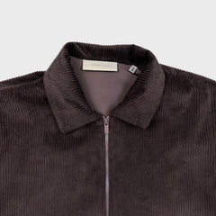 SS23 Fear of God Essentials Corduroy Shirt Jacket Mens Small Purple Oversized