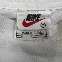 Vintage 90s Nike Sportswear T Shirt Mens Medium White USA Short Sleeve Tee