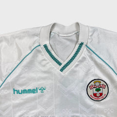 Vintage 1989/91 Hummel Southampton FC Away Shirt Mens Large White Draper Jersey