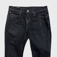 Levi's 511 Jeans Mens 32x31 Black Slim Fit Dark Wash Stretch Mid Rise Denim Pants