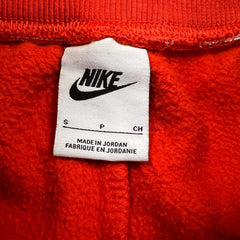 Nike Sportswear Shorts Womens Small Orange Swoosh Pocketed Athletic Pants