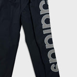 Adidas Originals Track Pants Mens Large Black Relaxed Spell Out Athletic