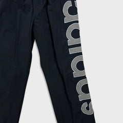 Adidas Originals Track Pants Mens Large Black Relaxed Spell Out Athletic