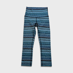 Lululemon Wunder Under Crop Hi Rise Womens Size 4 Space Dye Twist Yoga Leggings