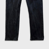 Levi's 501 Jeans Mens 34x30 Black Original Straight Leg Dark Wash Denim Pants