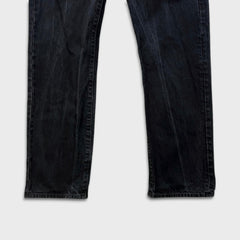 Levi's 501 Jeans Mens 34x30 Black Original Straight Leg Dark Wash Denim Pants