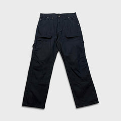 Dickies Pants Mens 34x30 Black Double Knee Carpenter Workwear Canvas Trousers