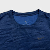 Nike Sportswear Long Sleeve Shirt Mens Medium Blue Swoosh Athletic Running Tee