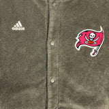 Vintage 90s Adidas Fleece Mens Large Brown Tampa Bay Buccaneers NFL Football Jacket