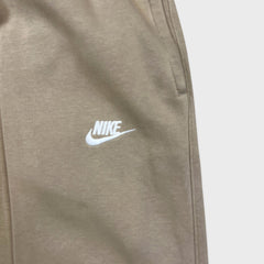 Nike Sportswear Sweatpants Mens XL Beige Swoosh Taper Leg Jogger