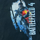 2013 Battlefield 4 T Shirt Mens XL Black Video Game Promo Graphic Short Sleeve Tee