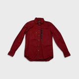G-Star Raw Powel Slim Shirt Mens Medium Red Preppy Long Sleeve Button Up