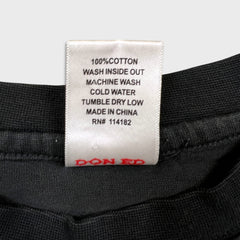 Vintage Y2K Don Ed Hardy Christian Audigier T Shirt Mens Large Black Skull Graphic Tee