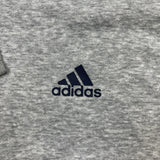 Adidas Hoodie Mens Large Gray Essentials Spell Out Full Zip Hooded Sweater