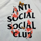 Anti Social Social Club Kochellum T Shirt Mens XL White ASSC Floral Butterfly Tee