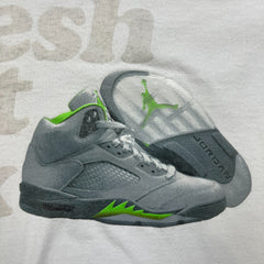 Vintage 2006 Air Jordan 5 Green Bean T Shirt Mens Medium White Fresh Out The Box Tee