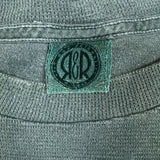 Vintage 90s Blank T Shirt Mens 2XL Green Faded Distressed Short Sleeve Tee