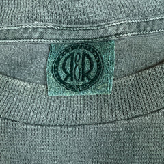 Vintage 90s Blank T Shirt Mens 2XL Green Faded Distressed Short Sleeve Tee