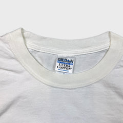 Vintage 2003 Namco Xenosaga T Shirt Mens XL White Episode 1 KOS-MOS Der Wille zur Macht Video Game Tee