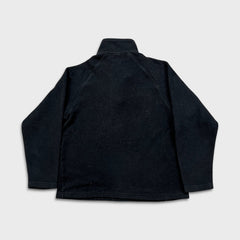 Vintage 90s PUMA Fleece Mens Large Black 1/4 Zip Original Pullover Jacket