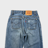 Vintage 90s Levi's 550 Jeans Men 27x32 Blue Relaxed Fit Tapered Leg Medium Wash Pants