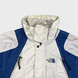 Vintage 90s The North Face Jacket Mens Large White Full Zip Nature Mountain Coat