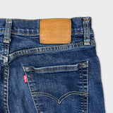 Levi's 511 Jeans Mens 33x32 Blue Slim Fit Mid Rise Dark Wash Stretch Denim Pants
