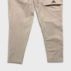 Adidas 4CMTE Pants Mens Medium Beige Sportswear Lightweight Athletic Jogger