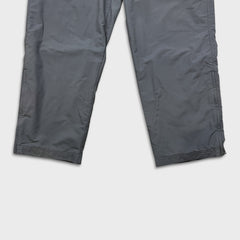 Vintage Nike Y2K Sportswear Track Pants Men XL Gray Swoosh Baggy Wide Lined Athletic Jogger