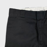Dickies Pants Mens 32x32 Black Loose Fit Double Knee Workwear Baggy Trouser