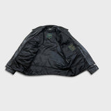 Vintage 90s Danier Leather Jacket Mens XL Black Heavyweight Full Zip Coat